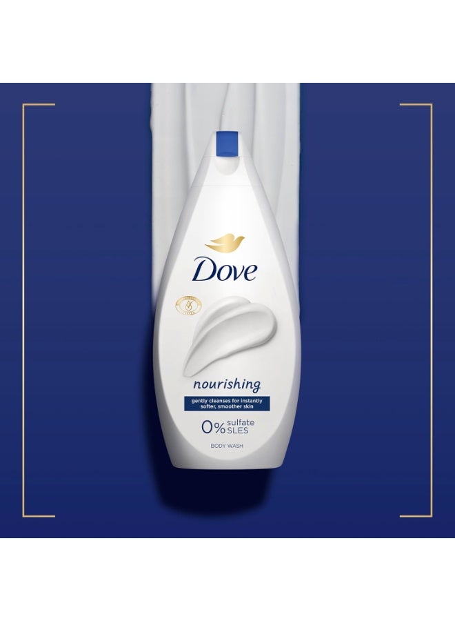 دوف غسول الجسم المغذي، جل استحمام منظف للجسم مع مرطبات نباتية لبشرة أكثر نعومة ونضارة بعد استحمام واحد، 720 مل - Image 3